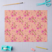 Blushing Petals Decorative Tissue Paper 薄葉紙 (クラフト)
