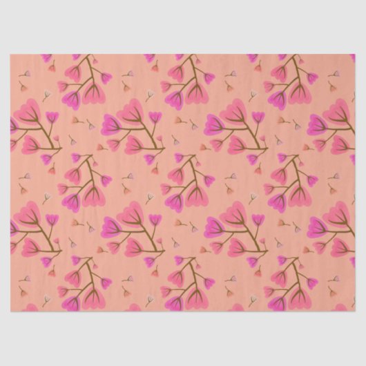 Blushing Petals Decorative Tissue Paper 薄葉紙 (正面)
