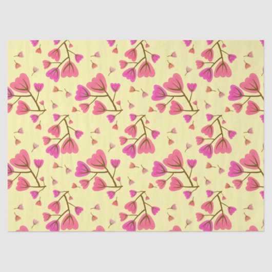 Blushing Petals Decorative Tissue Paper 薄葉紙 (正面)