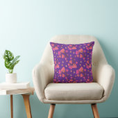Blushing Petals Floral Throw Pillow クッション (椅子)