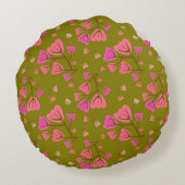 Blushing Petals Round Accent Pillow ラウンドクッション (裏面)