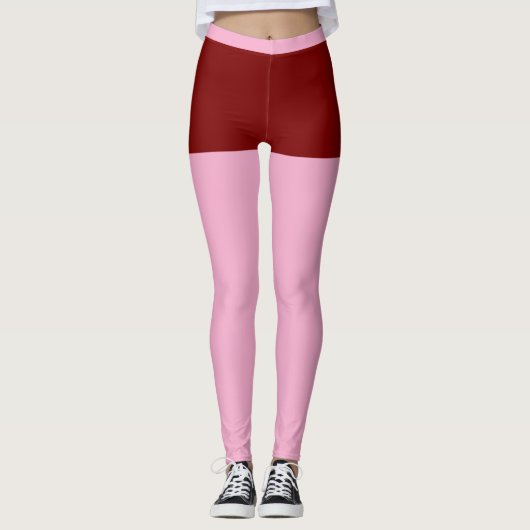 “BLUSHING PINK” アクティブウェア レギンス (正面)