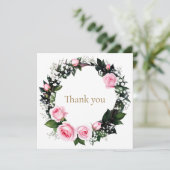 Blushing Pink Roses サンキューカード (スタンド正面)