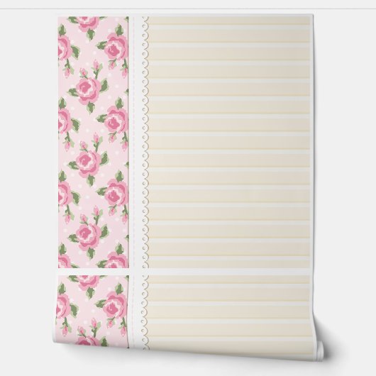 Blushing Rose Lines 壁紙 (ほどく)