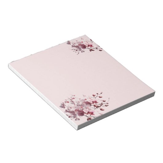 Blushing Tropical Orchids Notepad ノートパッド (アングル)