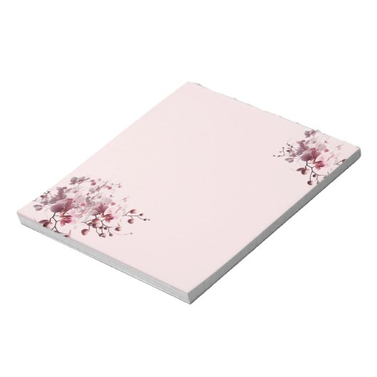 Blushing Tropical Orchids Notepad ノートパッド (回転)