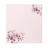 Blushing Tropical Orchids Notepad ノートパッド (正面)