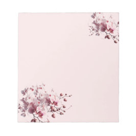 Blushing Tropical Orchids Notepad ノートパッド