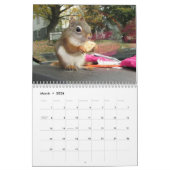 Bluster the Red Squirrel 2026 Calendar カレンダー (3月 2026)