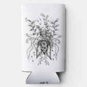 Blüte Zen Artwork, Tusche Zeichnung -  スリム缶クーラー (裏面)