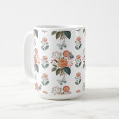 Blütenzauber mit Schmetterlingsflügeln コーヒーマグカップ (正面左)