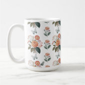 Blütenzauber mit Schmetterlingsflügeln コーヒーマグカップ (左)