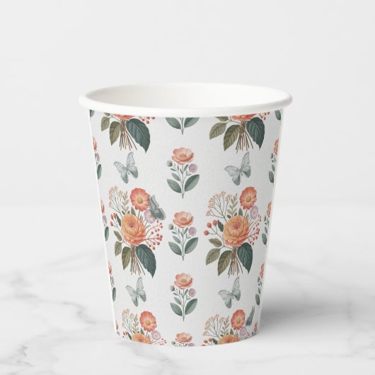 Blütenzauber mit Schmetterlingsflügeln 紙コップ (正面)