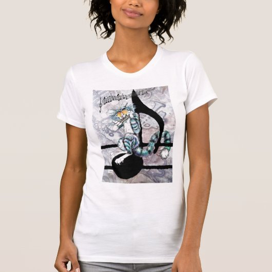 Bluzの可愛い人の"ノートのBluzKat"の基本的なティー Tシャツ (正面)