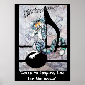 BluzKat on Noteポスター ポスター