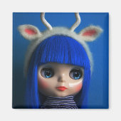 Blythe blue マグネット (正面)