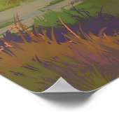 Blythe Hill Fields London Park Travel Poster ポスター (角)