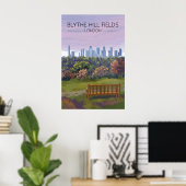 Blythe Hill Fields London Park Travel Poster ポスター (ホームオフィス)