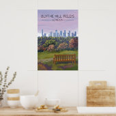 Blythe Hill Fields London Park Travel Poster ポスター (キッチン)