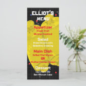 BMこうもりまたはバー（ユダヤ教の）バル・ミツバーゲームのフードメニュー メニュー (スタンド正面)