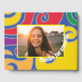 BMこうもりまたはバー（ユダヤ教の）バル・ミツバースワカラフルール ゲストブック (裏面)