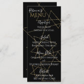 BMこうもりまたはバー(ユダヤ教の)バル・ミツバー金ゴールドスターズ メニュー (正面/裏面)