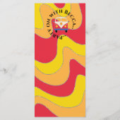 BMこうもりバー(ユダヤ教の)バル・ミツバーエレガントサイリースワール食品メニュー メニュー (裏面)