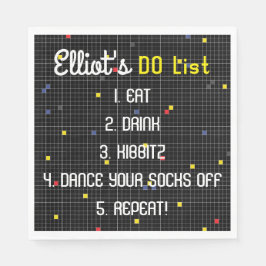 BMこうもりバー（ユダヤ教の）バル・ミツバーゲームオン スタンダードランチョンナプキン