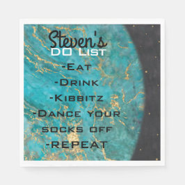 BMこうもりバー（ユダヤ教の）バル・ミツバー宇宙アウトナプキンス スタンダードランチョンナプキン