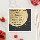 BMこうもりバー(ユダヤ教の)バル・ミツバー宇宙アウト・オブ・ザ・ワールド スタンダードランチョンナプキン (インサイチュ)