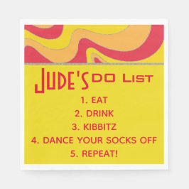 BMこうもりバー（ユダヤ教の）バル・ミツバー銀色ウェーブナプキンス スタンダードランチョンナプキン