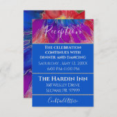 BMバルミツワーバー(ユダヤ教の)バル・ミツバーエレガント絞り染め エンクロージャーカード (正面/裏面)