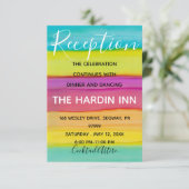 BMバルミツワーバー（ユダヤ教の）バル・ミツバーカラフル披露宴カード エンクロージャーカード (スタンド正面)