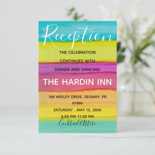 BMバルミツワーバー(ユダヤ教の)バル・ミツバーカラフル披露宴カード エンクロージャーカード (スタンド正面)