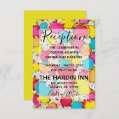 BMバルミツワーバー(ユダヤ教の)バル・ミツバー紙吹雪披露宴カード エンクロージャーカード (正面/裏面)