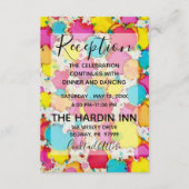 BMバルミツワーバー（ユダヤ教の）バル・ミツバー紙吹雪披露宴カード エンクロージャーカード (正面)