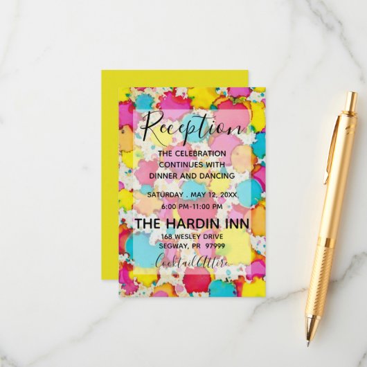 BMバルミツワーバー（ユダヤ教の）バル・ミツバー紙吹雪披露宴カード エンクロージャーカード (正面/裏面インサイチュ)