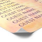 BMバーとバルミツワーのシンプルで微妙な座席表 ポスター (角)