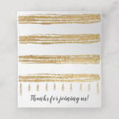 BMバーとバルミツワーエレガント座席表 プレイスカード (内部開封)