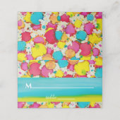 BMバーとバルミツワーカラフル座席表 プレイスカード (外部開封)