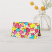 BMバーとバルミツワーカラフル座席表 プレイスカード (裏面)