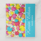 BMバーとバルミツワーカラフル座席表 プレイスカード (内部開封)