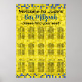 BMバーとバルミツワーゲームの座席表 ポスター (正面)