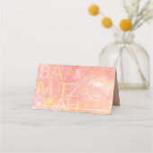 BMバーとバルミツワーシンプルで微妙な座席表 プレイスカード (正面)