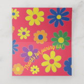 BMバーとバルミツワーフラワーズ座席表 プレイスカード (内部開封)