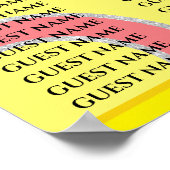 BMバーとバルミツワー1960のスタイル座席表 ポスター (角)