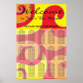 BMバーとバルミツワー1960のスタイル座席表 ポスター (正面)