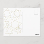 BMバーまたはバルミツワーアウト・オブ・ザ・ワールド ポストカード (裏面)