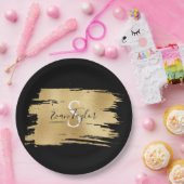 BMバーまたはバルミツワーエレガント金ゴールド紙プレート ペーパープレート (パーティー)