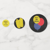 BMバーまたはバルミツワーゲームオン紙吹雪 コンフェッティ (裏面)